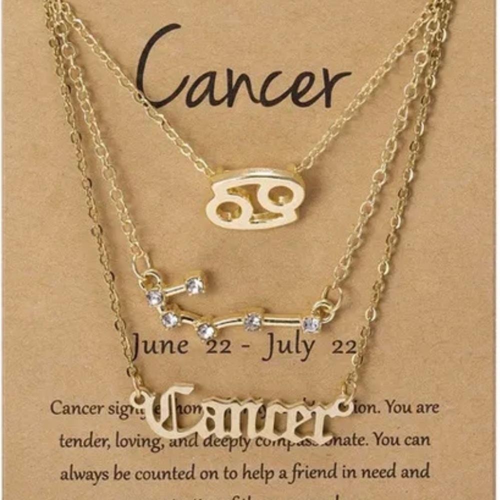 3 Piece “Cancer” Necklace